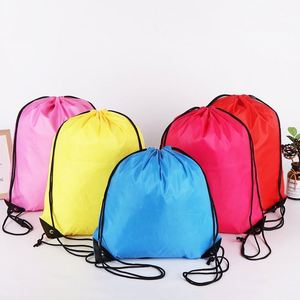 New High Quality Reusable Polyester <b>Drawstring</b> Bags Gym <b>Backpack</b> <b>Drawstring</b> Bag for Sports Travel - Product Image 1