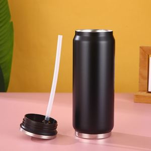 Vaso Térmico de Acero Inoxidable de Doble Pared con Diseño Clásico en Forma de Cola, Aislado al Vacío con Tapa para Agua, Ideal para Camping - Product Image 3
