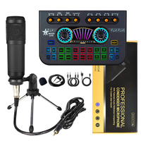 Ensemble de microphone à condensateur professionnel BM800 pour studio, microphone omnidirectionnel léger à réduction de bruit, support de microphone, enregistrement en direct