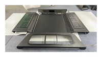 Couverture de benne de camionnette Z9 en alliage d'aluminium et d'acier, rétractable et à fonction de verrouillage à charnières