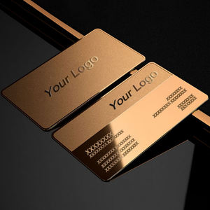 Tarjeta Metálica Personalizada en Blanco, Grabado Láser, Tarjeta de Visita de Acero Inoxidable con Acabado Pulido Espejo/Esmerilado - Product Image 5