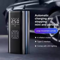 Pompa Ban Portabel Tanpa Kabel 150 PSI dengan Layar Digital & Lampu LED, Pompa Udara Mobil 12V Kompresor Mobil Baterai 4500mAh