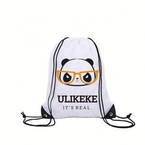 Ulikeke Cheap Polyester Drawstring <b>Bags</b> Custom Logo 210D Polyester Drawstring <b>Bag</b> for Sale Ready to Ship - Product Image 1