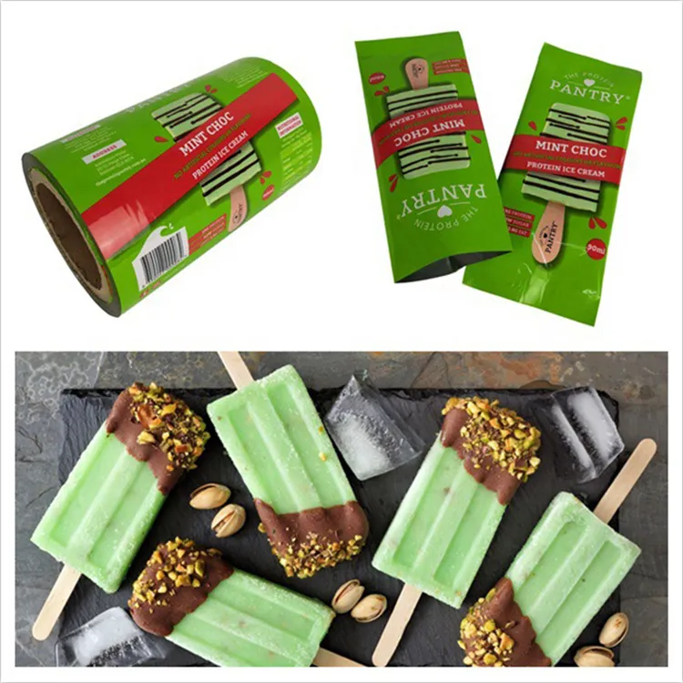 Benutzer definierte Italia Food Ice Cream Bar Kühltasche Aluminium folie Ice Ice Pop Eis am Stiel Beutel Tiefkühl verpackung