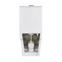 WC monobloc avec abattant à fermeture douce, chasse d'eau siphonique à économie d'eau, pour salle de bain domestique, articles sanitaires, approvisionnement en grande quantité