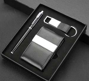 2018 Quality Leather <b>Wallet</b> <b>Gift</b> <b>Set</b>, Keychain and Pen <b>Gift</b> <b>Set</b> for Men. - Product Image 3