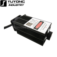 Module laser bleu haute puissance 450 nm 2500 mW 12 V, mise au point réglable TTL, accessoires de gravure laser DIY, tête laser 2,5 W + lunettes de protection
