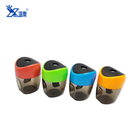 Coupe-crayon manuel en plastique transparent bleistiftspitzer tajador de lapices fournitures de papeterie taille-crayons avec contraintes