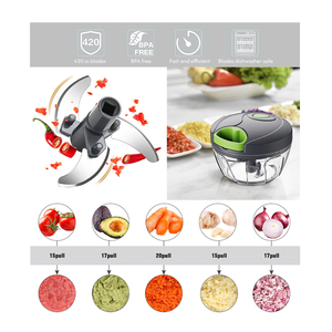 High Quality Stainless Steel Multi-Function Food Processor <strong>Small</strong> Fresh Meat &amp; Garlic Slicer Meat <strong>Chopper</strong> - Product Image 2