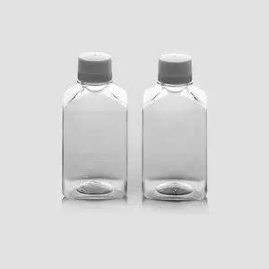 Laboratuvar 500ml geniş ağız pyrex sıvı medya şişe kare steril medya şişe