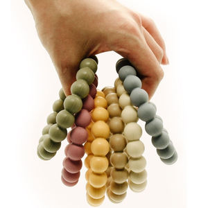 Vente en gros de perles en silicone <span class=keywords><strong>anneau</strong></span> de <span class=keywords><strong>dentition</strong></span> avec poignée <span class=keywords><strong>anneau</strong></span> <span class=keywords><strong>molaire</strong></span> pour bébé <span class=keywords><strong>anneau</strong></span> de <span class=keywords><strong>dentition</strong></span> en silicone multicolore - Product Image 3