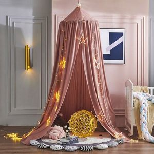 <span class=keywords><strong>Baldacchino</strong></span> per <span class=keywords><strong>lettino</strong></span> per <span class=keywords><strong>lettino</strong></span> per bambini in cotone verde o rosa scuro - Product Image 5