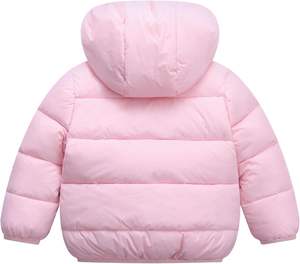 Veste matelassée à capuche pour bébé garçon et <span class=keywords><strong>fille</strong></span>, fermeture éclair, manteau chaud d'hiver pour enfants, vêtements d'extérieur - Product Image 2
