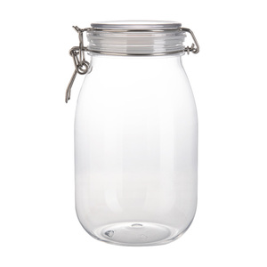 Promotional Large Capacity Pantry Storage Solution Transparent 1650ml 55oz Plastic <b>Jars</b> for <b>Cookie</b> - Product Image 4