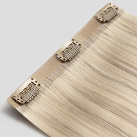 Extensions de cheveux humains 100% Remy à clipser, double trame, produit de beauté pour femmes, cheveux humains vierges, fournisseur de qualité supérieure