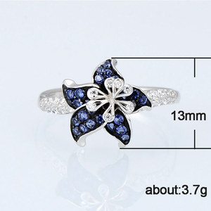 Anello con fiore mandala per donna, gioielli da dito alla moda vintage in stile coreano - Product Image 4