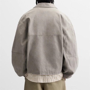 Veste de travail rétro américaine pour homme avec plusieurs poches pour le lavage et l'âge, possibilité de personnalisation - Product Image 4