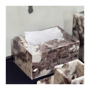 STONEKOCC Juego de Bandejas de Baño de Mármol Natural de Lujo Pandora Qianshan Muxue Organizador de Tocador - Product Image 5