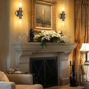 Lámparas de Pared Inalámbricas Modernas de 4 Bombillas, Color Níquel Arena, Juego de 2 Piezas, Control Remoto, Fuente de Luz LED, Hierro, para Sala de Estar, Dormitorio, Baño - Product Image 6