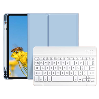 Étui de Protection pour tablette GalaxyTab A7 10.4, housse de clavier, support de stylet, Dimensions 25.2x18cm, Protection complète