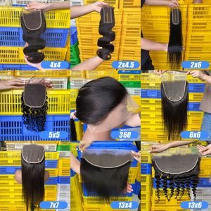 Cao kỹ thuật số mỏng HD ren phía trước 13x5, mật độ 150% 13x4 13x5 Swiss ren phía trước nhà cung cấp, toupee 13x5 HD ren phía trước đóng cửa - Product Image 6