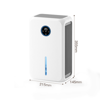 Nouveau purificateur d'air électrique domestique 2,2 L, silencieux, absorption d'humidité, déshumidification silencieuse, appareil intelligent, déshumidificateur d'air