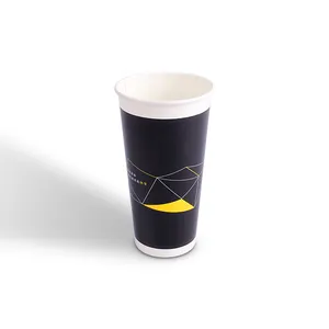 High Quality Novelty 120Z 160Z Custom Logo Double Wall Paper Cups Boilied Water Cups