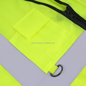Chaleco de Seguridad Reflectante Fluorescente de Alta Visibilidad ULTAC XP1005, con Bolsillos, Nivel D Básico, para Rescate de Emergencia, Trabajo al Aire Libre - Product Image 6