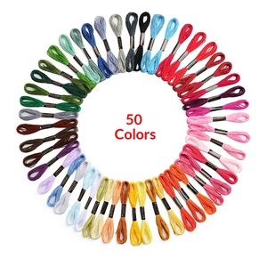 Kit de Hilos <span class=keywords><strong>para</strong></span> <span class=keywords><strong>Bordar</strong></span> de 50 Colores con Herramientas, Juego de Hilos <span class=keywords><strong>para</strong></span> Reparaciones de Costura Doméstica y <span class=keywords><strong>Punto</strong></span> de <span class=keywords><strong>Cruz</strong></span> en Caja de Plástico - Product Image 2