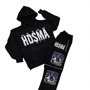 Conjuntos Deportivos Personalizados de Manga Larga, Trajes para Correr, Ropa Deportiva de Corte Regular, Sudadera con Capucha a Precio Bajo y Accesible - Product Image 1