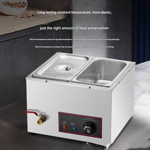Commercial Electric Countertop Bain Marie Food Warmer Stainless Steel Catering <b>Equipment</b> Lid Tap Dough Mixer for Fruit - Product Image 3