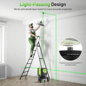 Adaptateur de niveau <span class=keywords><strong>laser</strong></span> <span class=keywords><strong>Huepar</strong></span>, base rotative à 360 degrés pour trépied de niveau <span class=keywords><strong>laser</strong></span>, horizontal D01, micro-réglage, réglage fin, pivotant - Product Image 4