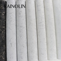 Papier peint mural minimaliste noir et or brillant effet marbre pour salon, cuisine et hôtel