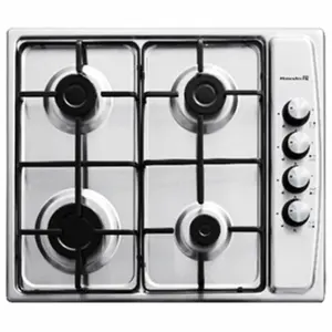 High Quality Electric 4 Burners Built In Steel Gas Stove / Easy To Clean / Stainless Enameled Burner Caps