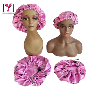 Muyang Custom Satin <b>Bonnet</b> Printed Women Hair Cap 54-56cm Fashion Sleep Hat for Adults Home Use - Product Image 3