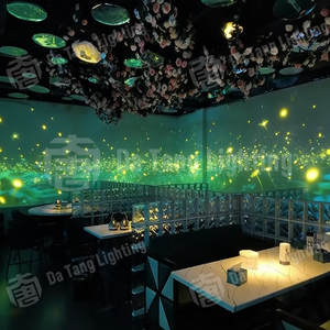 Sistema de Proyección Inmersiva para Áreas de Comedor de Restaurantes Temáticos con Sensor de Movimiento y Experiencia Visual Interactiva - Product Image 1