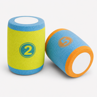 Jeu de lancer de canettes Tin Can Alley, 6 canettes, 3 balles, jeu de démolition de canettes, lancer de sacs en mousse EVA pour enfants, OEM personnalisé
