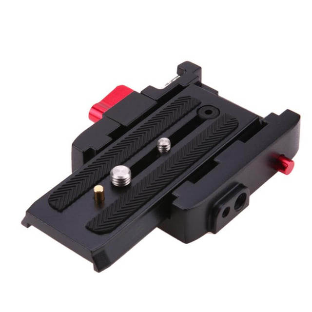 P200 Aluminum Quick Release Plate Quick Release Clamp Adapter for Manfrotto 577 Standard Head Tripod Stabilizer Slide Rail