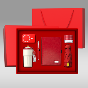 Set hadiah bisnis mewah dengan mangkuk termos pena cetak layar sutra kustom & botol-produk kantor promosi - Product Image 3