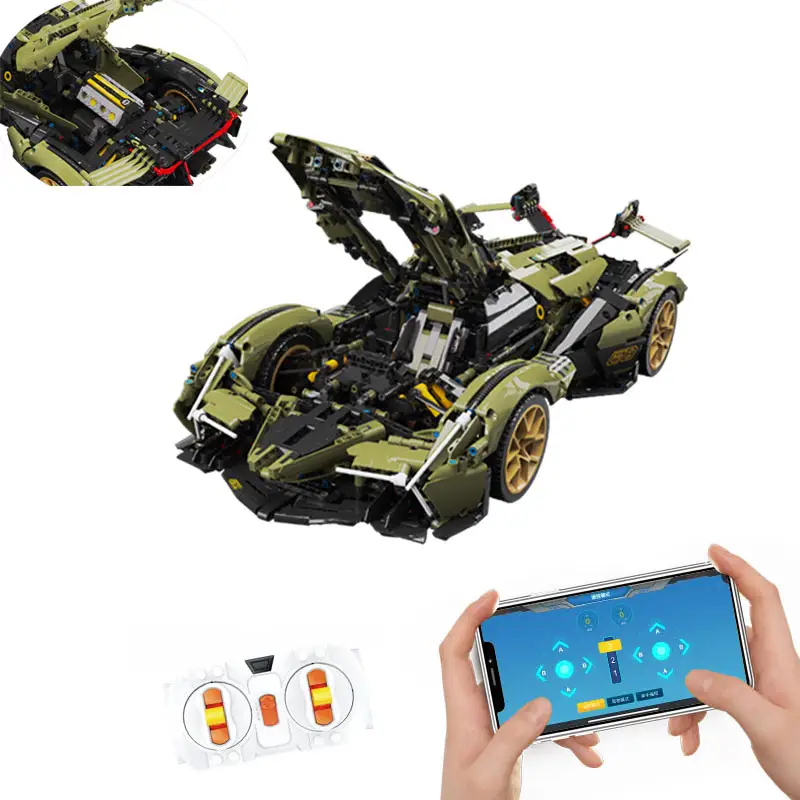 New APP Remote Control Racing Car Model Blocks Toy for kids legoing block
