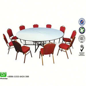 Mesa Redonda Plegable de Plástico para Eventos, Fiestas, Bodas, Hoteles, Diseño Moderno - Product Image 5