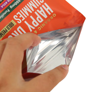 Sacs en plastique d'emballage alimentaire sec avec fenêtre Pochette debout avec impression personnalisée en gros - Product Image 5