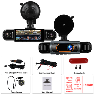 Podofo 3.16'' 1080P Dash Cam Telecamera per Auto con 4 Obiettivi, Registrazione in Loop, Visione Notturna, Sensore G, OEM, Ingrosso - Product Image 6