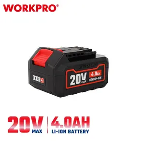 WORKPRO 20V 4.0Ah بطارية أيون الليثيوم القابلة للشحن أداة الطاقة 2000mAh 18650 حزمة بطارية