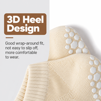 Chaussettes antidérapantes pour enfants, chaussettes basses avec grip en silicone sur toute la semelle, maille respirante, talon 3D, pour les jeux en intérieur, tout-petits et enfants