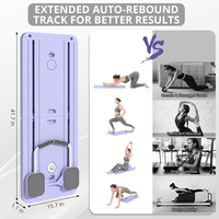 Planche de musculation multifonctionnelle en polypropylène avec poignées antidérapantes, durable, pour exercices abdominaux complets, rouleau abdominal, reformer et yoga