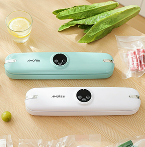 Machine à sceller sous vide électrique portable AMOi vert menthe, compacte, pour la cuisine, dispositif de scellage de sacs alimentaires - Product Image 4