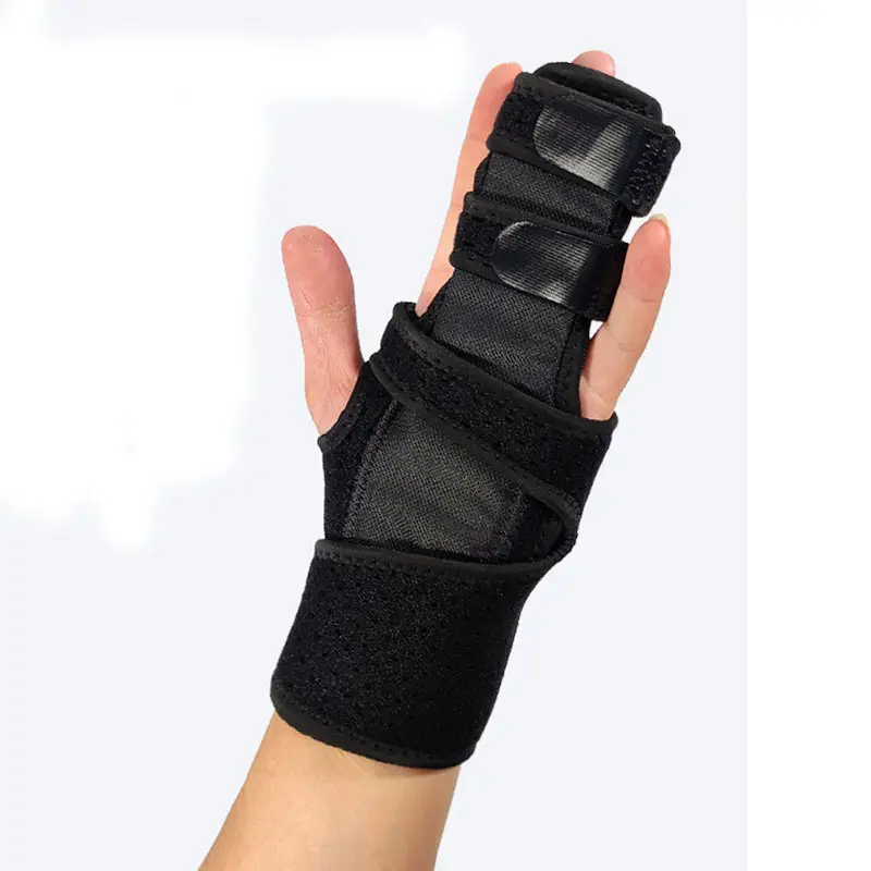 B&M Carpal Tunnel Sprain Fracture Wrist Middle Finger Support Brace Splint Stabilizer Medical Hand Brace With Finger Support