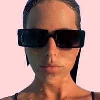 Lunettes de soleil rétro hip-hop pour femmes, verres UV400, monture PC, haute qualité, mode, pour l'extérieur, cadeau, lunettes de vue, noir léopard