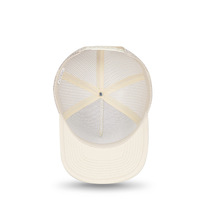 Op maat gemaakte OEM Oxford Dobby Dot Trucker petten met 3D geborduurd logo, baseballcap, UV-bescherming, brede klep, achterkant van mesh, polyester/katoen